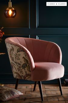Clarke and Clarke Pink Pargue Chair