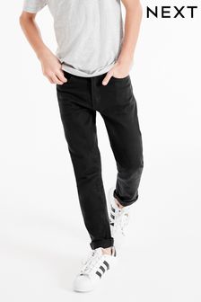 Black Denim Regular Fit Five Pocket Jeans (3-17yrs) (304017) | £13 - £18