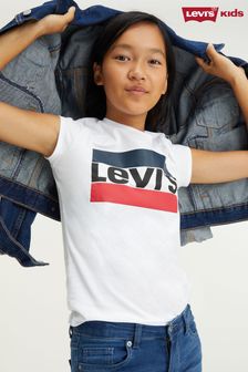 Levi's® Kids White Sports Logo T-Shirt