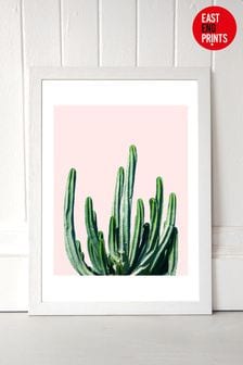 White Cactus Main by 83 Oranges Framed Print