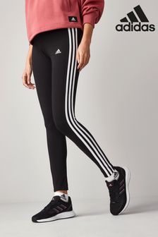 adidas Black 3 Stripe Leggings (307676) | £25
