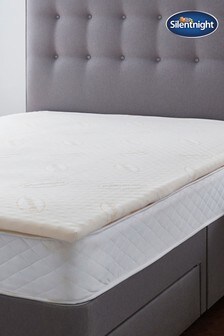 Silentnight White 5cm Orthopaedic Mattress Topper With Cover (307807) | £85 - £110