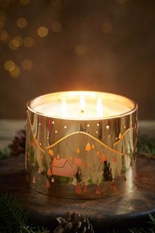 Red Festive Spice Scented Christmas 3 Wick Candle (308516) | £14