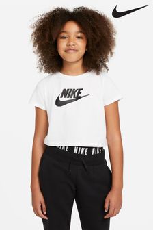 Nike White Futura Cropped T-Shirt (311328) | £18