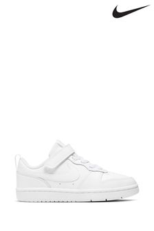 Nike White Junior Court Borough Low Trainers (311632) | £35