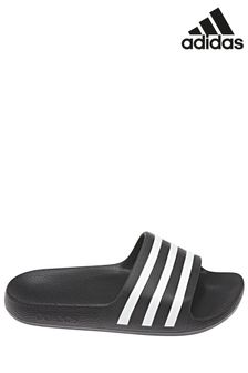 adidas Black Adilette Youth/Junior Aqua Sliders (312289) | £13