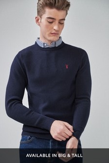 Download Crew Neck Jumpers | Mens Plain & Cable Crew Neck Jumpers ...