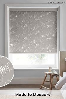 Laura Ashley Grey Pussy Willow Made To Measure Roller Blind