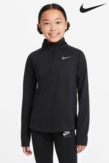 Nike Black Dri-FIT Half Zip Long Sleeve Running Top (316238) | £38