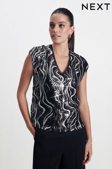 next faux fur gilet