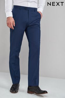 Slacks and Chinos Formal trousers Fashion Clinic Wool Printed Tailored Trousers in Blue for Men Mens Clothing Trousers 