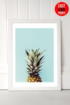 White Pineapple by Rafael Farias Framed Print