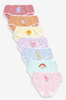 Girls Pretty 100/% Soft Cotton Briefs Knickers Underwear Pants Age 12-13 Years