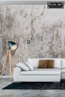 Eighty Two Grey Exclusive To Next Distressed Replica Wall Mural
