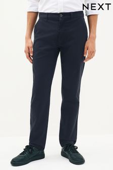 Navy Blue Relaxed Stretch Chino Trousers (322159) | £24