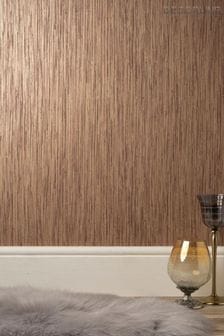 Decorline Copper Vertical Grasscloth Wallpaper