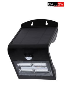 Callow Black Outdoor Waterproof Solar LED Wall Light