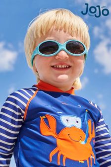 JoJo Maman Bébé Blue Crab Sun Protection Rash Vest (332716) | £17