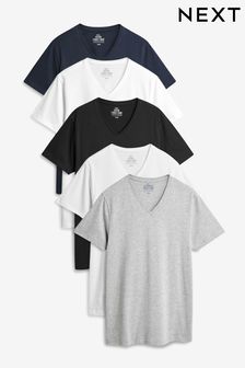 V-Neck T-Shirt Vests 5 Pack
