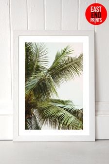 White Palm Trees by Honeymoon Hotel Framed Print
