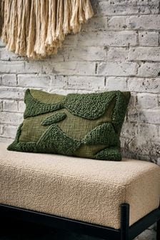 French Connection Olive Tangelo Tufted Cushion