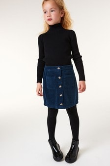 Button Through Cord Skirt (3-16yrs)