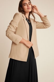 Relaxed Soft Crepe Blazer
