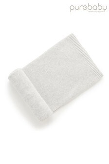Purebaby Grey Essentials Blanket