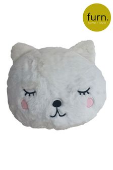 Furn White Little Furn Cute Bear Cushion (339939) | £12