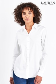 ralph lauren white shirt womens