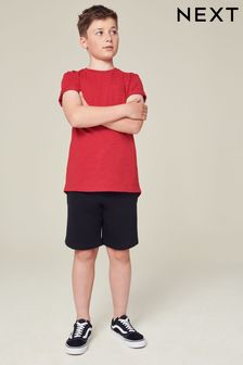 Black 1 Pack Jersey Shorts (3-16yrs) (349563) | £6 - £11