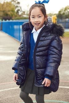 Konrain Blue 7 Years Girl DressInn Girls Clothing Jackets Rainwear 