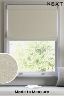 Natural Linen Look Made To Measure Roman Blind (357163) | £75