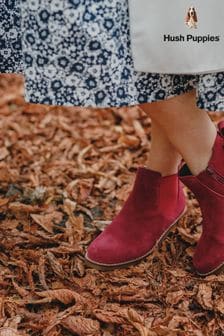 Hush Puppies Red Bordo Maddy Ladies Ankle Boots