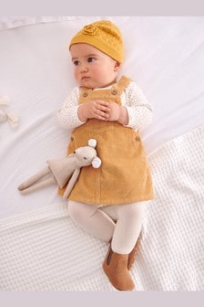 mustard baby dress