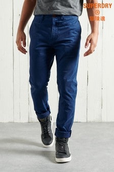 Superdry Blue Core Slim Chino Trousers