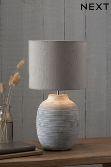Grey Fairford Small Table Lamp (361382) | £35