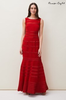 Phase Eight Red Shannon Layered Dress (364166) | £325