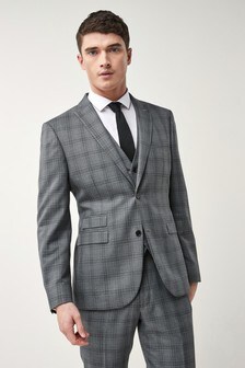 Grey Mens Suits | Charcoal Suits for Men | Next Official Site