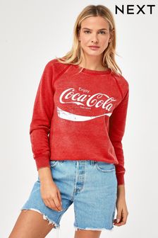 Red Coca-Cola® License Graphic Sweatshirt (367501) | £32