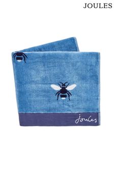 Joules Pale Blue Cotton Botanical Bee Towel