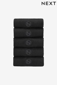 Black 5 Pack Cushioned Sole Socks (372106) | £15