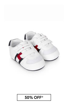 Tommy Hilfiger Baby Kids White Trainers