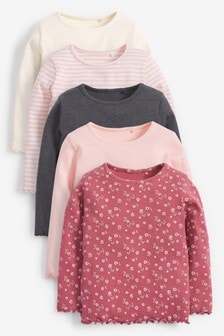 Girls Tops Girls Shirts T Shirts Next Official Site - pink polka dot top w ripped jeans roblox