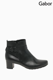 black leather boots size 4