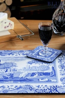 Set of 6 Pimpernel Blue Italian Placemats