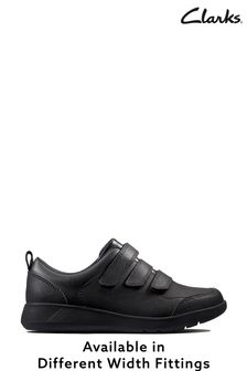 Clarks Black Scape Sky Y Extra Wide Fit Shoes