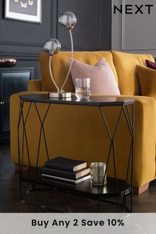 Black Hex Sofa Side Table (384158) | £150