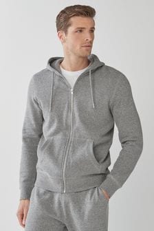 Grey Zip Through Hoodie Hoodie (384560) | £30
