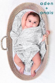 aden + anais Grey Comfort Knit™ Large Blanket